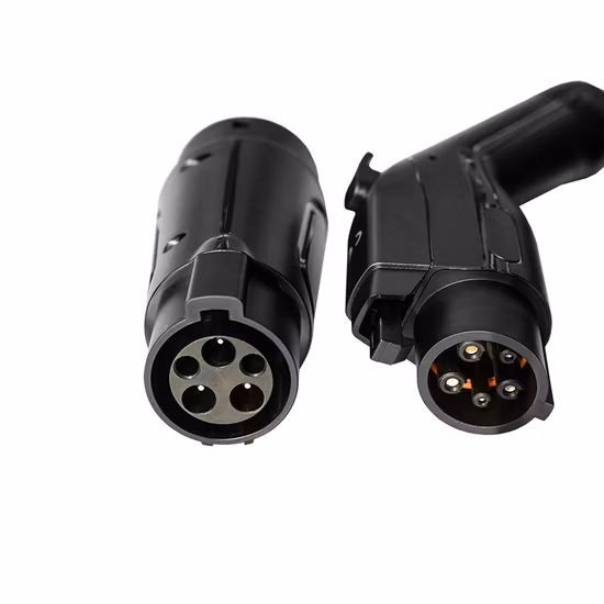 Saej1772 Type 1 to IEC62196 Type 2 32A EV Charger Adapter AC Electric Car Charging Adapter