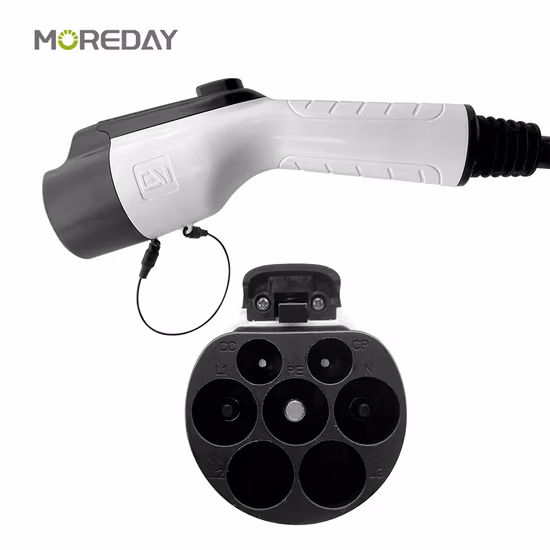 Evse EV Quick Charger Mode 3 Type2 to Type2 Fast Charger 32A 480V Adjustable EV Car Charging Cable 22kw 11kw