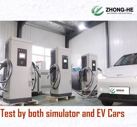 60kw 80kw 100kw 120kw 160kw 200kw Double Guns EV Charger Charging Station CCS1 CCS2 Chademo GB/T Types Output 150